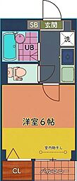 コンフォート桜台 1Kの間取図画像