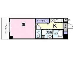 メゾン　ＴＭＳＫ 3階1Kの間取り