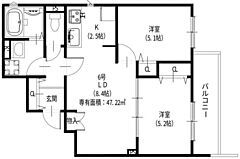 物件の間取り