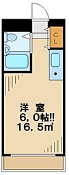 メゾンドノア聖蹟桜ケ丘 ワンルームの間取図画像