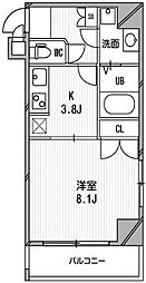 スペーシア高円寺1 1Kの間取図画像