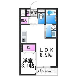 グローハイツ喜連ノース 2階