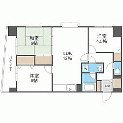 サンロジュマン平尾 3LDKの間取図画像