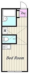 フロレゾン ワンルームの間取図画像