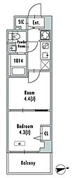 GRANPASEO押上八広 2Kの間取図画像
