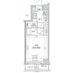 アイル押上ノース 4階1Kの間取り