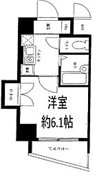 ステージファースト三宿 1Kの間取図画像