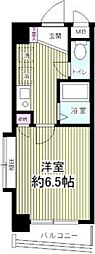 ヴィラ・アサノ宮原 1Kの間取図画像