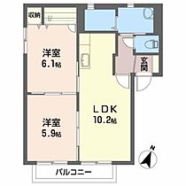 メゾン八山田Ｃ 101 ｜ 福島県郡山市八山田西５丁目205（賃貸アパート2LDK・1階・50.00㎡） その2