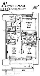 エステムプラザ福岡県庁前ネオシス 2DKの間取図画像