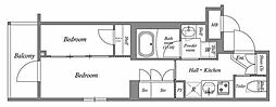 ACPResidence中延 2Kの間取図画像