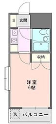 ライブコア清瀬 1Kの間取図画像