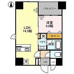 増田屋ビル 1LDKの間取図画像