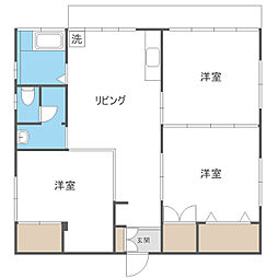 井尻共栄ビル 3LDKの間取図画像