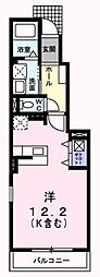 アロッジオヴィオラ ワンルームの間取図画像