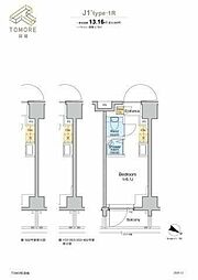 TOMORE田端 ワンルームの間取図画像