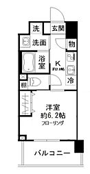 ミッテドルフ 1Kの間取図画像