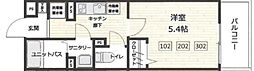 イクシオ石神井台 1Kの間取図画像