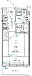 スパシエ八王子クレストタワー 1Kの間取図画像