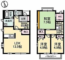 ニューサンホーム日吉　Ｆ棟 F0103 ｜ 岡山県倉敷市日吉町352-4（賃貸アパート3LDK・1階・78.87㎡） その2