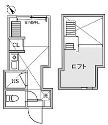 TRアーバンプレイス高田馬場2 ワンルームの間取図画像