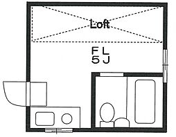 ティーケー中野 ワンルームの間取図画像