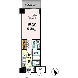 サンジョイアゼロ 1Kの間取図画像