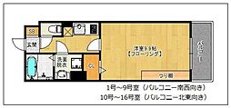 間取図画像 1K