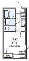 レオネクスト久が原 1Kの間取図画像