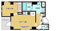 Maison K 3階1DKの間取り