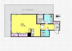 コンフォートひばりが丘 ワンルームの間取図画像