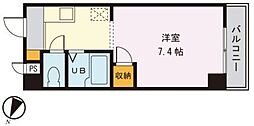 グリーンハイム広瀬 1Kの間取図画像