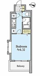 菱和パレス田園調布東 1Kの間取図画像