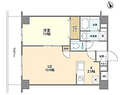 GRANZ 1LDKの間取図画像