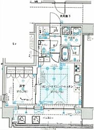 港区芝2丁目マンション 1LDKの間取図画像