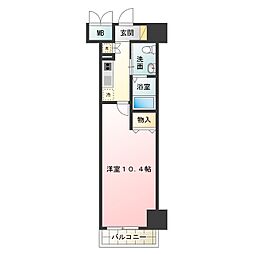 フェニックスレジデンス堺東 1Kの間取図画像