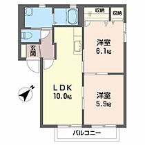 シエスタ・クレインＡ 202 ｜ 福島県郡山市鶴見坦１丁目10-22（賃貸アパート2LDK・2階・49.20㎡） その2