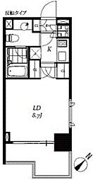 チェスターコート御茶ノ水 2階1Kの間取り