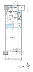 ルフォンプログレ赤羽 1Kの間取図画像