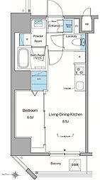 JR山手線 池袋駅 徒歩5分の賃貸マンション 7階1LDKの間取り