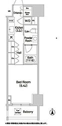 COMFORIA門前仲町 1Kの間取図画像