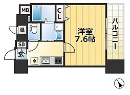 アドバンス神戸アルティス 1Kの間取図画像