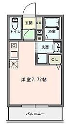 Cosmo Villa Atsugi ワンルームの間取図画像