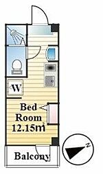PRINCEHOMES大井町 ワンルームの間取図画像