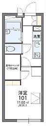 レオパレス武蔵関公園 1Kの間取図画像