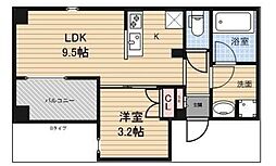 アーバンパーク三ノ輪 1LDKの間取図画像