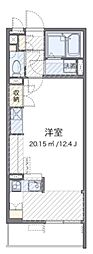 レオネクストプロムナード ワンルームの間取図画像