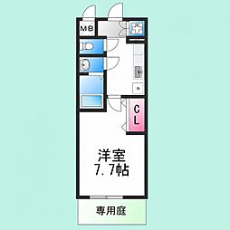 エスパシオ 1Kの間取図画像
