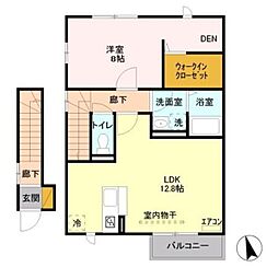 MT.ウィット 1LDKの間取図画像