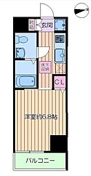 ルネスアヴニール 1Kの間取図画像